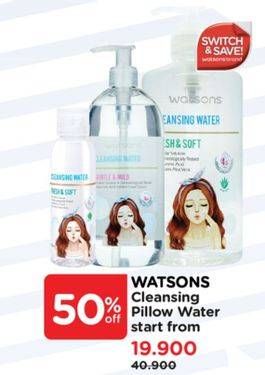 Promo Harga Watsons Cleansing Water 100 ml - Watsons