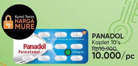 Promo Harga PANADOL Paracetamol Paracetamol 10 pcs - Guardian
