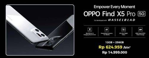 Promo Harga Oppo Find X5 Pro 5G 12 GB + 256 GB  - Erafone