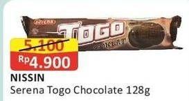 Promo Harga SERENA TOGO Biskuit Cokelat Chocolate 128 gr - Alfamart
