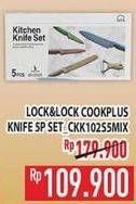 Promo Harga LOCK & LOCK LOCK & LOCK Cookplus Knife Pastel CKK102S5MIX 5 pcs - Hypermart