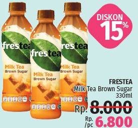 Promo Harga FRESTEA Minuman Teh Milk Tea Brown Sugar 330 ml - LotteMart