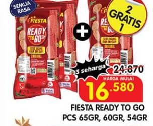 Promo Harga Fiesta Sausage Ready to Go All Variants 65 gr - Superindo