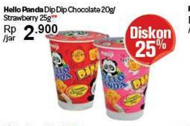 Promo Harga Hello Panda Dip Dip Chocolate / Strawberry  - Carrefour