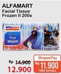 Promo Harga Alfamart Facial Tissue Frozen 200 pcs - Alfamart