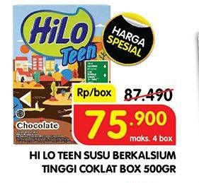 Promo Harga Hilo Teen Chocolate 500 gr - Superindo