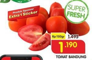 Promo Harga Tomat Bandung per 100 gr - Superindo