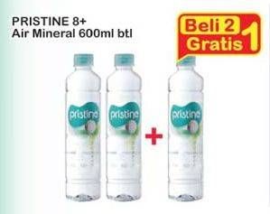 Promo Harga PRISTINE 8 Air Mineral per 2 botol 600 ml - Indomaret