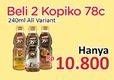 Promo Harga Kopiko 78C Drink per 2 botol 240 ml - Alfamidi