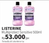 Promo Harga Listerine Mouthwash Antiseptic Multi Protect Sensitive 500 ml - Guardian