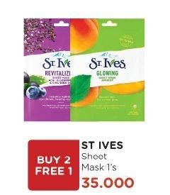 Promo Harga ST IVES Sheet Mask All Variants 230 ml - Watsons