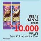 Promo Harga Walls Feast Chocolate, Vanilla 65 ml - Alfamidi