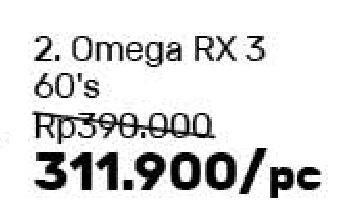 Promo Harga WELLNESS Omega RX 3 60 pcs - Guardian