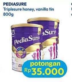 Promo Harga Pediasure Triplesure Madu, Vanila 800 gr - Hypermart