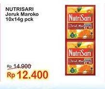 Promo Harga NUTRISARI Powder Drink Jeruk Maroko 14 gr - Indomaret