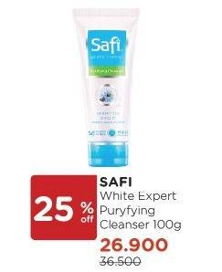 Promo Harga SAFI White Expert Facial Cleanser Purifying Cleanser 100 gr - Watsons