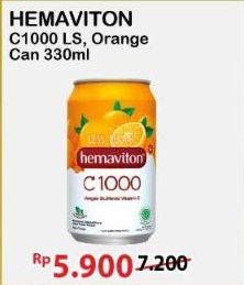 Promo Harga Hemaviton C1000 Less Sugar, Orange 330 ml - Alfamart