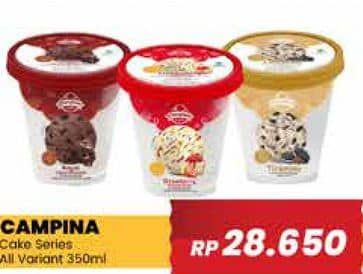 Promo Harga Campina Ice Cream Cake Series All Variants 350 ml - Yogya