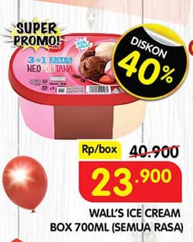 Promo Harga Walls Ice Cream All Variants 700 ml - Superindo