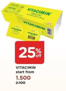 Promo Harga VITACIMIN Vitamin C - 500mg Sweetlets (Tablet Hisap)  - Watsons