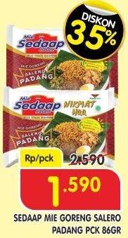 Promo Harga SEDAAP Mie Goreng Salero Padang 86 gr - Superindo