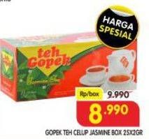 Promo Harga Gopek Teh Celup Jasmine per 25 pcs 2 gr - Superindo