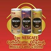 Promo Harga Nescafe Ready to Drink Coffee Latte, Original, MOcca Latte 240 ml - Alfamidi