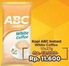 Promo Harga ABC Kopi White Coffee per 10 sachet 27 gr - LotteMart