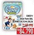 Promo Harga Sweety Silver Pants L54, M60, XL44, S66, XXL36 36 pcs - Hypermart