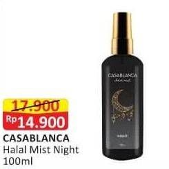 Promo Harga CASABLANCA Body Mist Halal Mist Night 100 ml - Alfamart