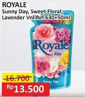 Promo Harga So Klin Royale Parfum Collection Sunny Day, Sweet Floral, Lavender Vanilla 680 ml - Alfamart