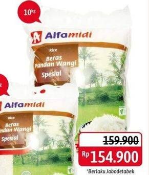 Promo Harga Alfamidi Beras Pandan Wangi Special 10000 gr - Alfamidi