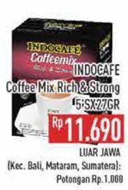 Promo Harga Indocafe Coffeemix Rich Strong per 5 sachet 20 gr - Hypermart