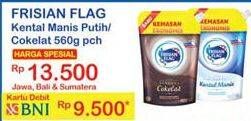 Promo Harga FRISIAN FLAG Susu Kental Manis Cokelat, Putih 560 gr - Indomaret