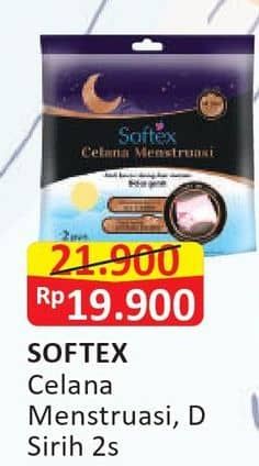 Promo Harga Softex Celana Menstruasi All Size Daun Sirih, All Size 2 pcs - Alfamart