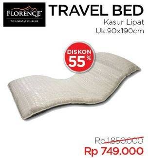 Promo Harga FLORENCE Travel Bed Kasur Lipat 90x190cm  - Courts