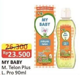 Promo Harga MY BABY Minyak Telon Plus Longer Protection 90 ml - Alfamart