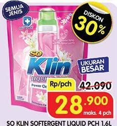 Promo Harga So Klin Liquid Detergent All Variants 1600 ml - Superindo