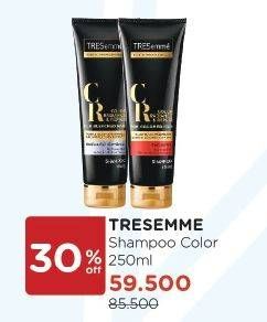 Promo Harga TRESEMME Shampoo Color Radiance Repair For Bleached Hair, Color Radiance Repair For Colored Hair 250 ml - Watsons