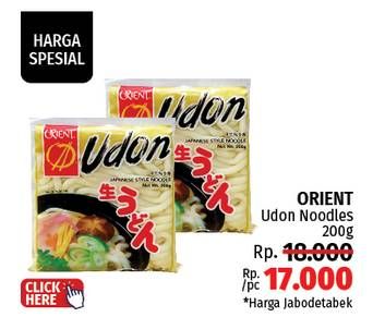 Promo Harga Orient Udon Noodle 200 gr - LotteMart