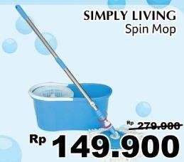 Promo Harga SIMPLY LIVING Spin Mop  - Giant