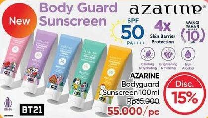 Promo Harga Azarine Bodyguard Sunscreen 100 ml - Guardian