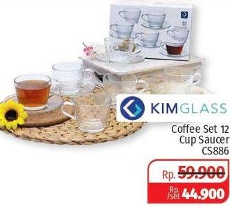 Promo Harga KIM GLASS Coffee Set 8 pcs - Lotte Grosir