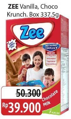 Promo Harga ZEE Susu Bubuk Krunchzee Swizz Chocolate, Vanilla Twist 337 gr - Alfamidi