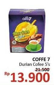 Promo Harga Coffee7 Durian 5 sachet - Alfamidi