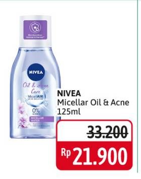 Promo Harga NIVEA MicellAir Skin Breathe Micellar Water Oil Acne Care 125 ml - Alfamidi