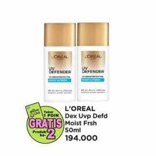 Promo Harga Loreal UV Defender Moisture Fresh 50 ml - Watsons