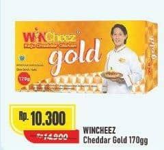 Promo Harga WINcheez Gold Cheddar Keju Olahan  170 gr - Alfamart