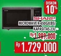 Promo Harga Sharp Microwave Inverter R-650GX(BS)  - Hypermart