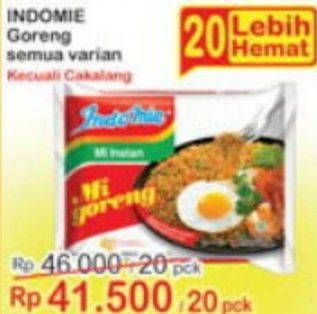 Promo Harga Indomie Mi Goreng Kecuali Cakalang 82 gr - Indomaret